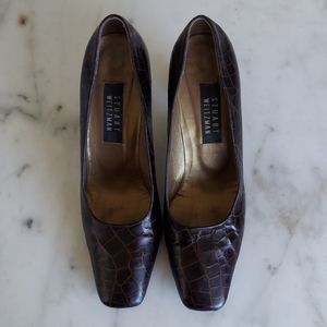 Stuart Weitzman Vintage Square Toe Pumps